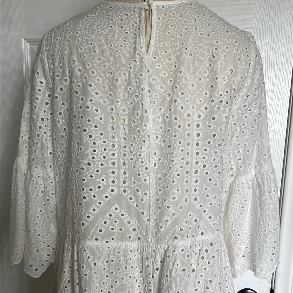 White Eyelet Dress - Picture 4 of 4